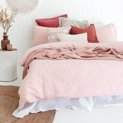 Kokomo Plush Pink Quilt Cover Set