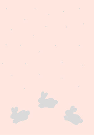 Pink & Grey Bunny & Dots Stroller or Bassinet Blanket Reversible  Baby Blanket