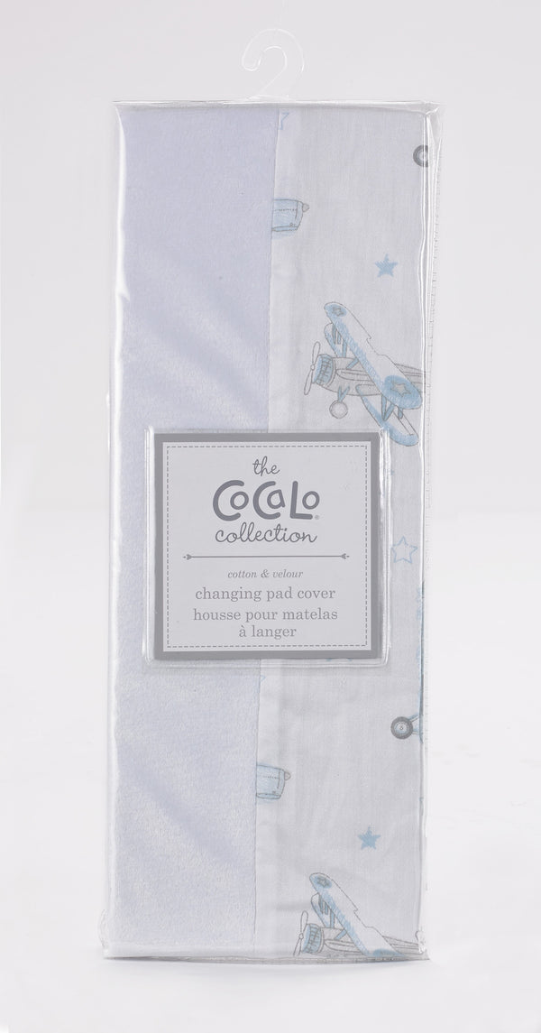 Airplane Baby Nursery Change Pad Cover