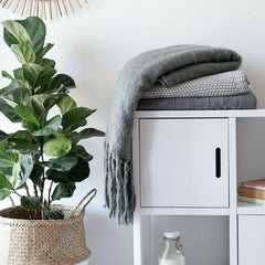 Cooper Grey Smoke Soft Acrylic Throw Rug