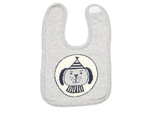 3 Piece Wilbur Dog Newborn Toy Soother Bib and Booty Set