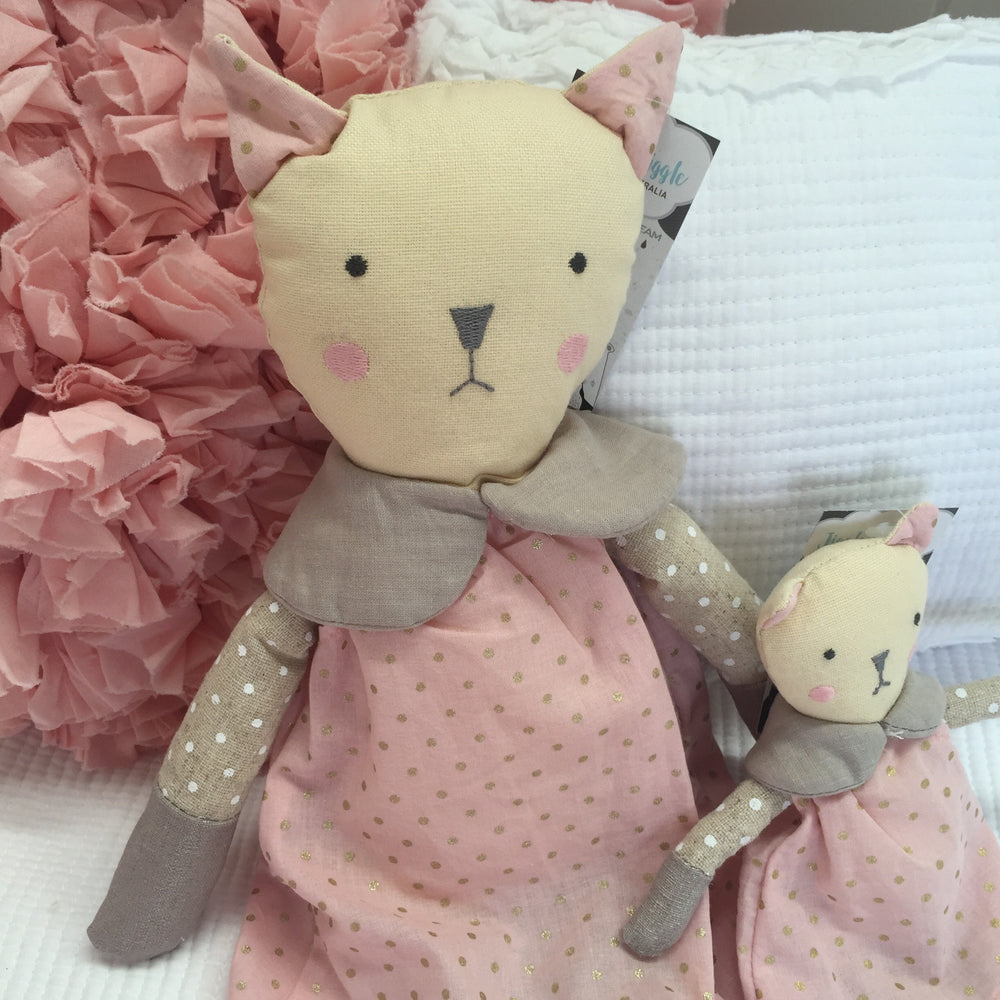 Kids Large Pink Pink Pussy Cat Toy Doll