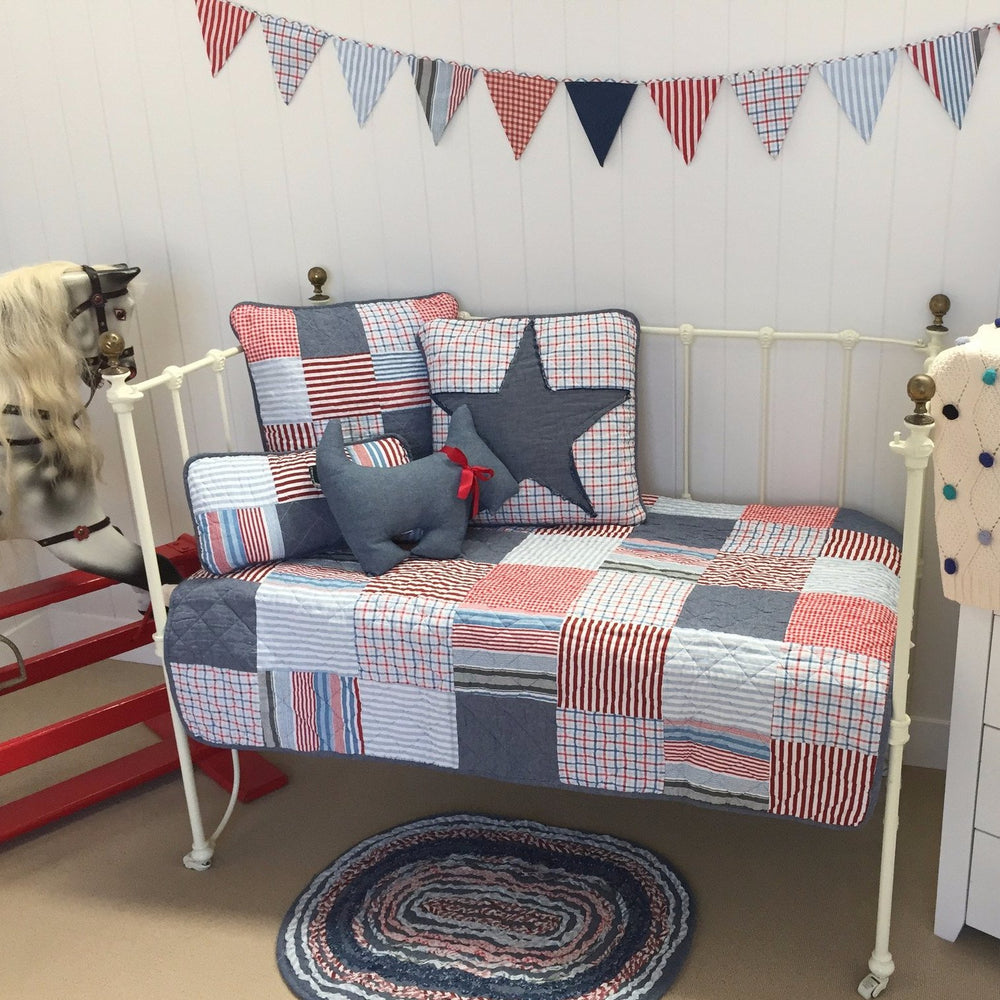 Thomas Small Patchwork Rectangle Decorator Cushion