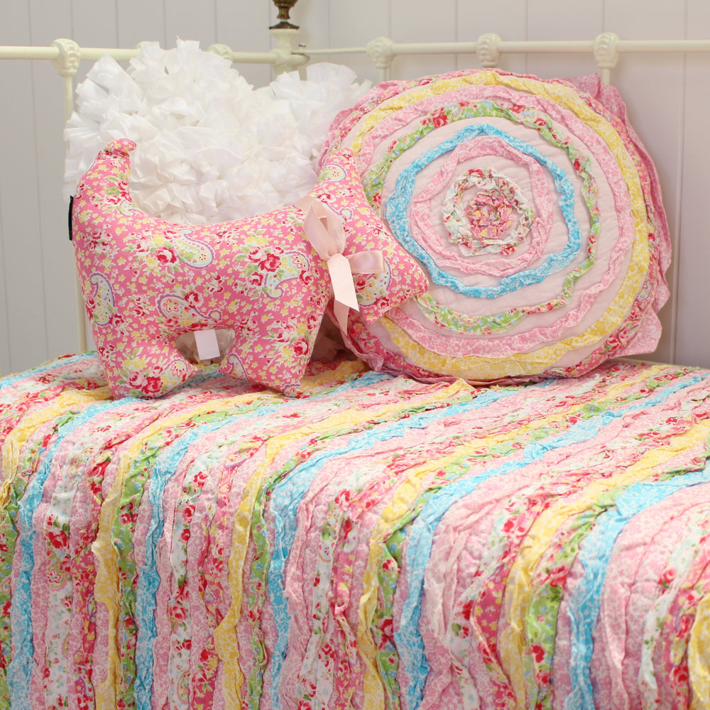 Linens N Things Millie Frill Shabby Chic Cot Quilt Sale