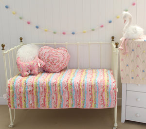 Linens N Things Millie Frill Shabby Chic Cot Quilt Sale