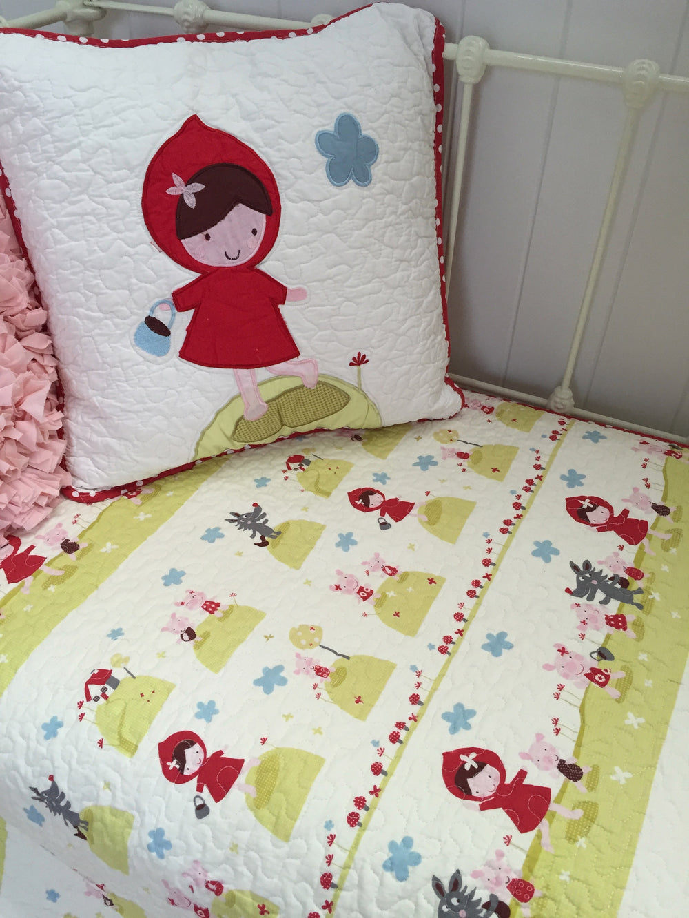 Little Red Square Cushion Cover