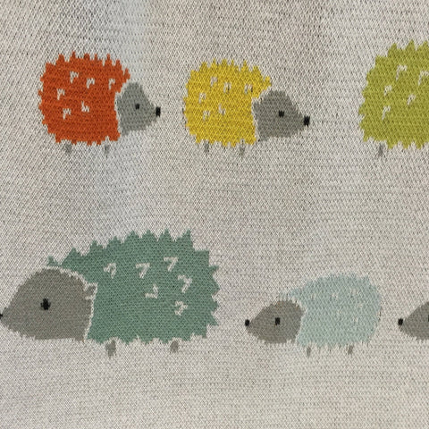 Hedgehog Cotton Knit Baby Blanket