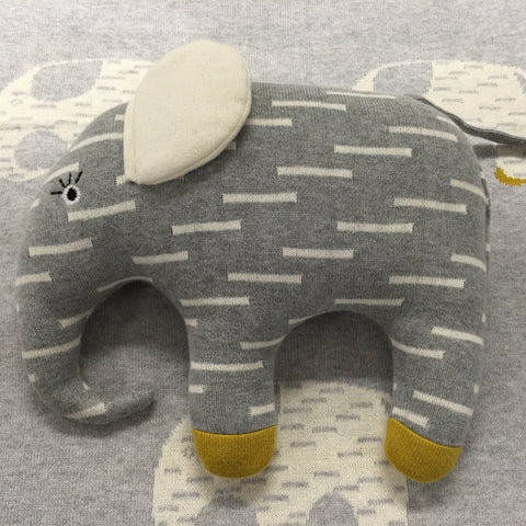 Elephant Baby Blanket & Cushion Gift Set