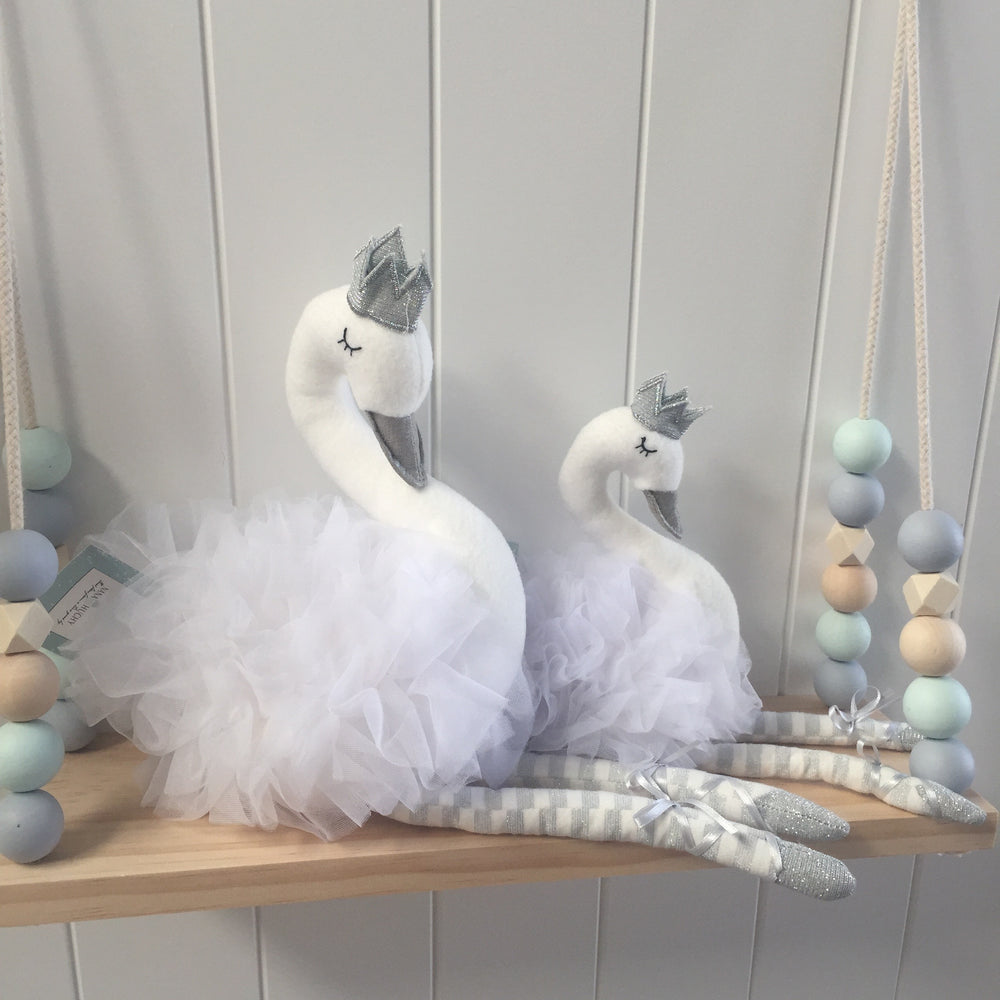 Sophia Small White Cygnet Toy Swan