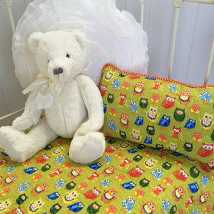 Owl Green Decorator Cushion