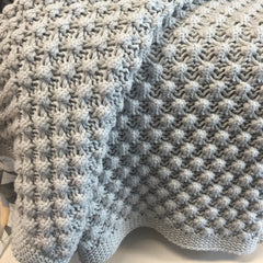 Indus Design Popcorn Knit Throw Rug – Flint Grey