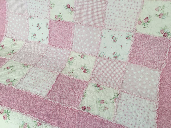 Mia Shabby Chic Home Decor Patchwork Throw Rug