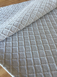 Diamond Textured Cotton Throw Collection – 160 x 160 cm, Five Colours