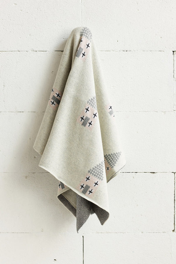 Tiny House  Baby Nursery Pram Blanket Throw