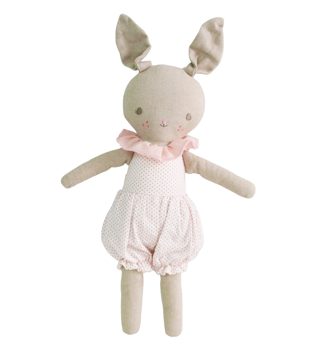 Rosie Bunny 30cm Small Pink Spot Doll