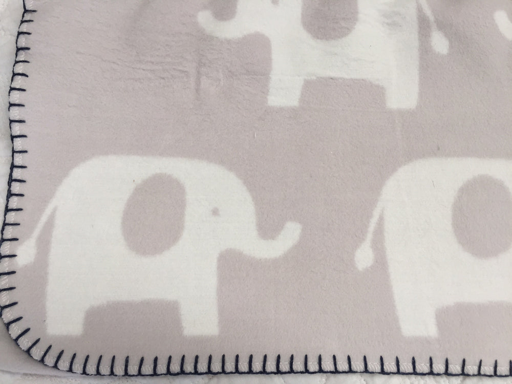 Elephant Baby Snuggly Fleece Pram Nursery Pram Blankets