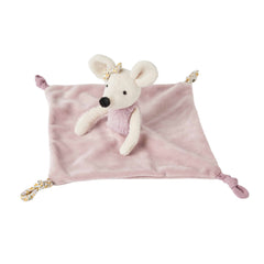 Ava Pink Plush Mouse Baby Comforter Soother Security Blanket