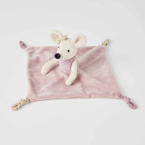 Ava Pink Plush Mouse Baby Comfort Soother Security Blanket