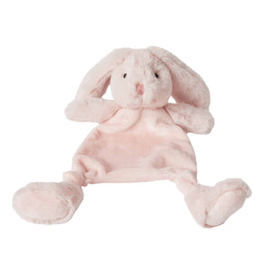 Pink Plush Bunny Baby Comforter Soother Security Blanket