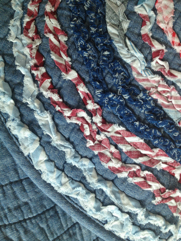 Thomas Ruffle Small Oval Floor Rug Mat