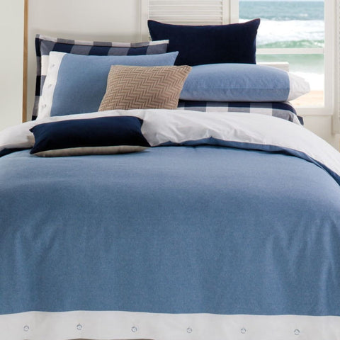 Charody Blue & White Coastal Quilt Cover & Pillow Cases Set