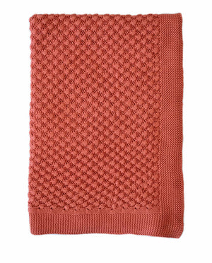 Mini Popcorn 100% Cotton Knit  Baby Blanket- five great colour combinations.