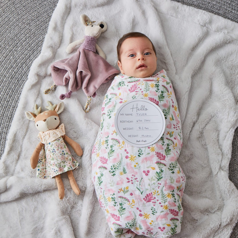 Ava Pink Plush Mouse Baby Comforter Soother Security Blanket