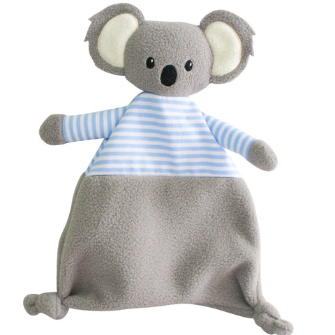 Koala Blue Stripe Baby Comforter Toy Soother