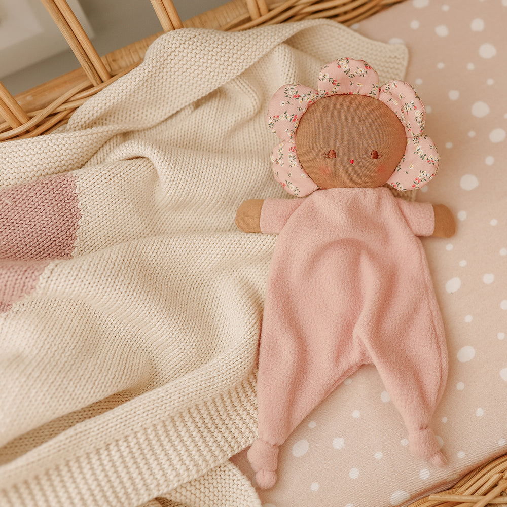 Flower baby Comforter Posy Heart Baby Comforter Toy Soother