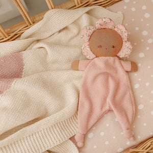 Flower baby Comforter Posy Heart Baby Comforter Toy Soother