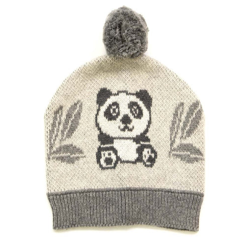 Panda Bear Cotton Knit Baby Hat Beanie Bao Bao