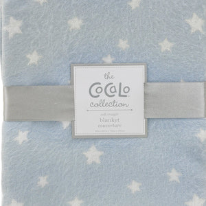 Cocalo Blue & White Stars Baby Blanket