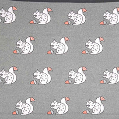 Grey Squirrel Indus Design Cotton Gift Boxed Baby Blanket
