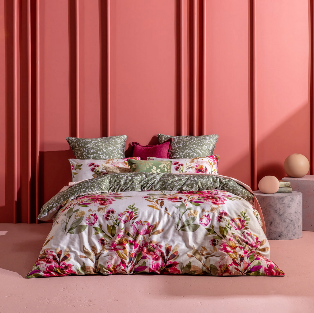 Taneya Olive Green European Pillow Case Lovely Linen