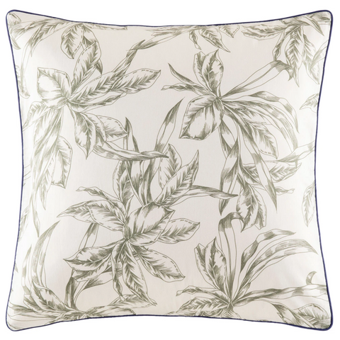 Ivy Olive Cotton Sateen European Pillow Case / Large Cushion Cover