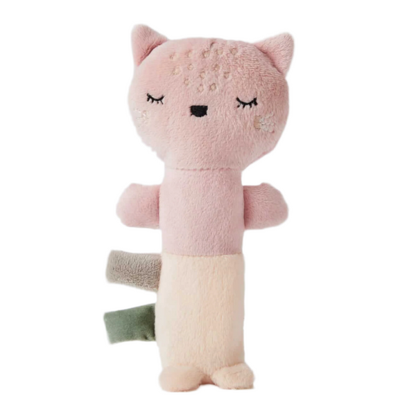 Fleur Cat Plush Baby Rattle