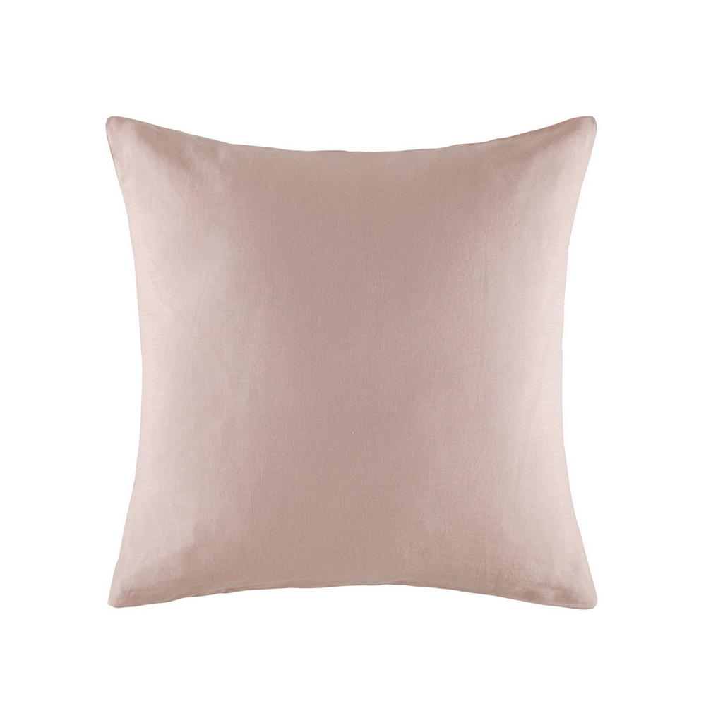 Blush French Linen KAS European Pillow Case