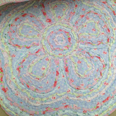 Zoey Floral Multi Ruffle Floor Rug
