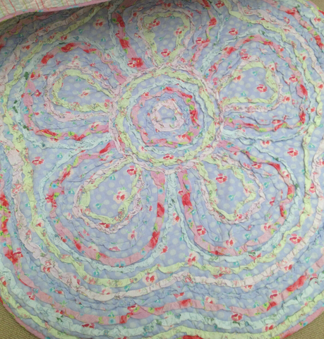 Zoey Floral Multi Ruffle Floor Rug