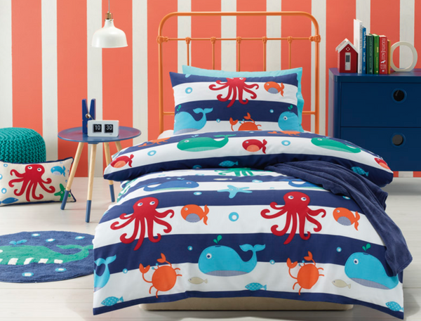 Sea Creatures Floor Rug