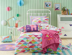 Peacock Princess Quilt Cover Set