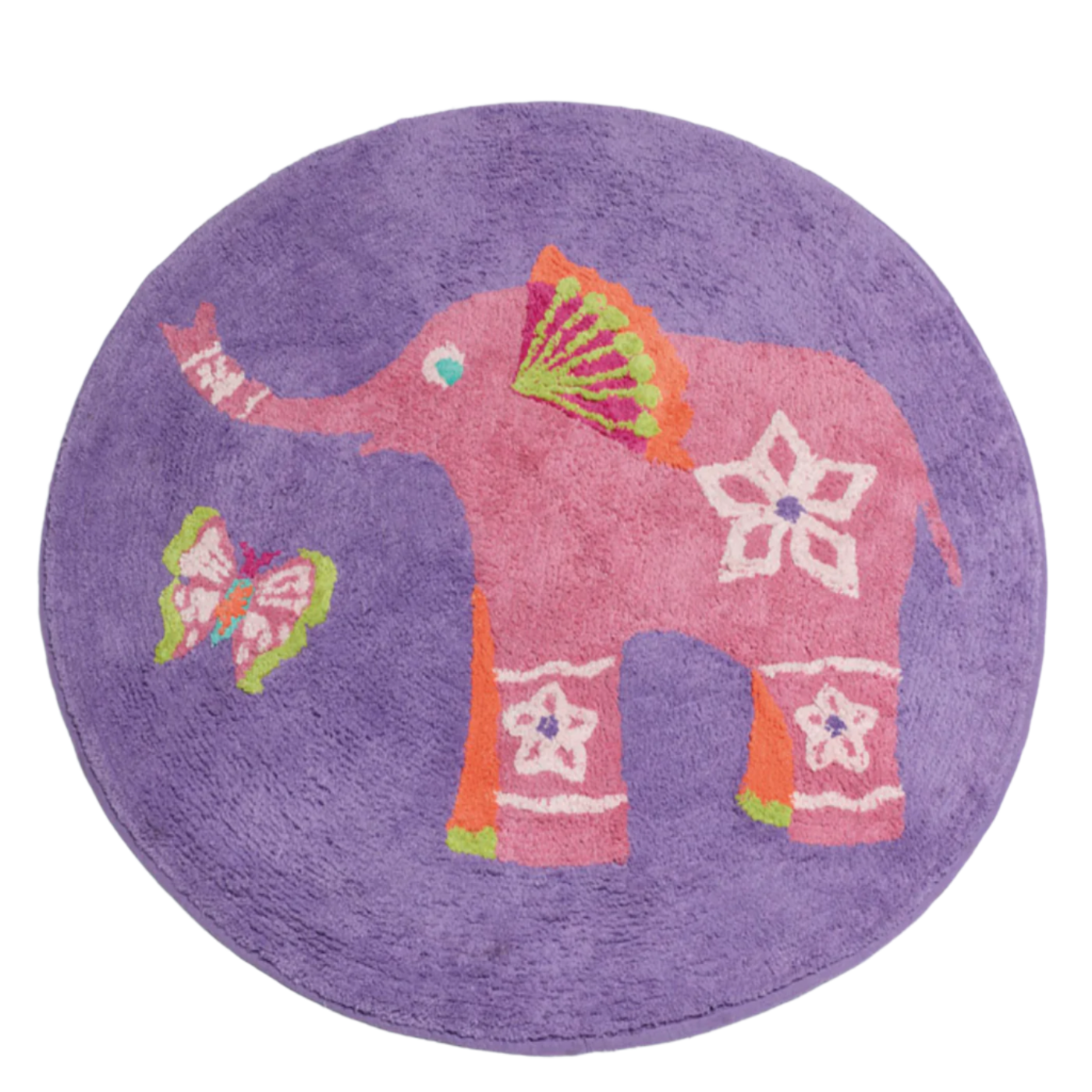 Peacock Princess Kids Elephant Floor Rug