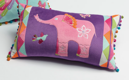 Peacock Princess Square or Rectangle Cushion