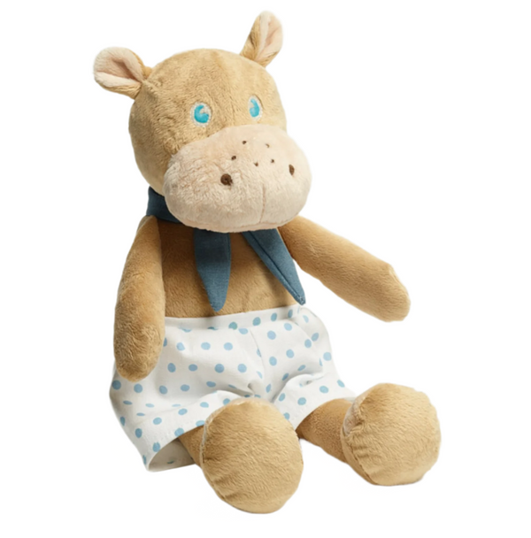 Baby Plush Large Blue Hippo Toy