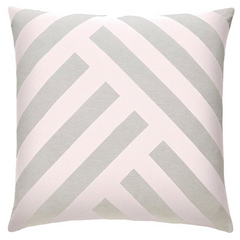 Monochrome European Pillow Case in Blush