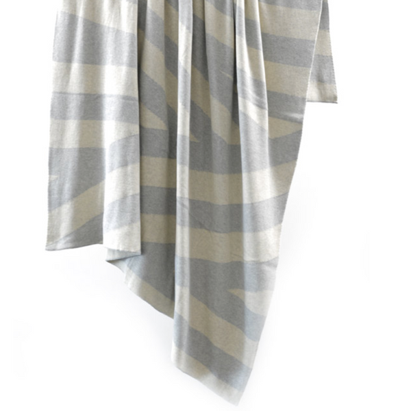 Indus Design Ribbon Throw Rug Flint & Natural
