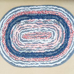 Thomas Ruffle Small Oval Floor Rug Mat