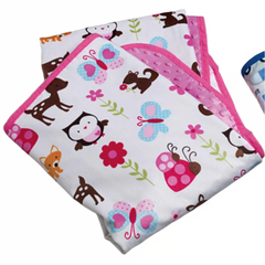 Pink Mink Owl Baby Blanket Wrap