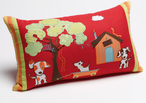 Oliver Puppy Rectangle Cushion