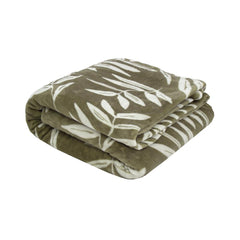 Hakea Ultra Plush Bambury Blanket - Olive